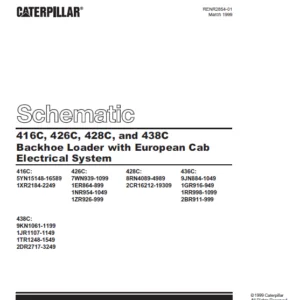 EN CAT Backhoe Loader 416C 426C 428C 438C with European  Electric Schematic Manual - PDF DOWNLOAD