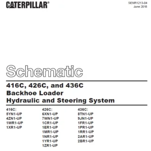 EN CAT Backhoe Loader 416C 426C 436C Hydraulic Steering System Hydraulic Schematic Manual - PDF DOWNLOAD