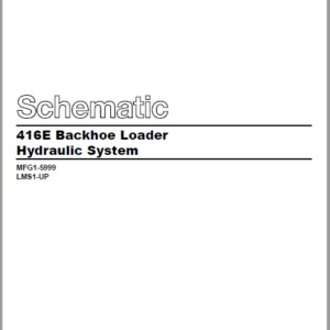 EN CAT Backhoe Loader 416E  Hydraulic Schematic Manual - PDF DOWNLOAD