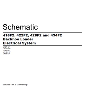 EN CAT Backhoe Loader 416F2 422F2 428F2 434F2   Electric Schematic Manual - PDF DOWNLOAD