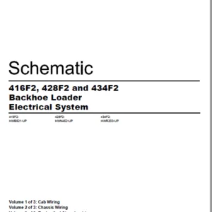 EN CAT Backhoe Loader 416F2 428F2 434F2 Electric Schematic Manual - PDF DOWNLOAD