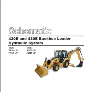EN CAT Backhoe Loader 420E Hydraulic Schematic Manual - PDF DOWNLOAD