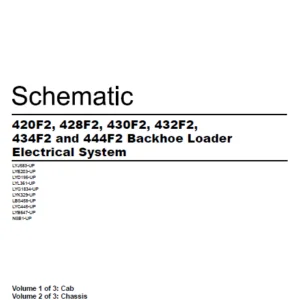 EN CAT Backhoe Loader 420F2 428F2 430F2 432F2 434F2 444F2 Electric Schematic Manual - PDF DOWNLOAD