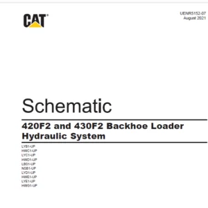 EN CAT Backhoe Loader 420F2 and 430F2 Backhoe Loader  Hydraulic Schematic Manual  - PDF DOWNLOAD