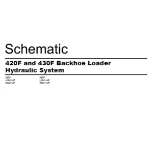 EN CAT Backhoe Loader 420FAND  430F 3Hydraulic Schematic  Manual - PDF DOWNLOAD