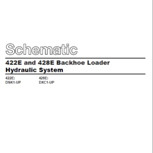 EN CAT Backhoe Loader 422E 428E Hydraulic Schematic Manual - PDF DOWNLOAD