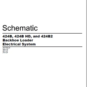 EN CAT Backhoe Loader 424B 424B HD and 424B2 Backhoe Loader Electrical System Schematic Manual - PDF DOWNLOAD