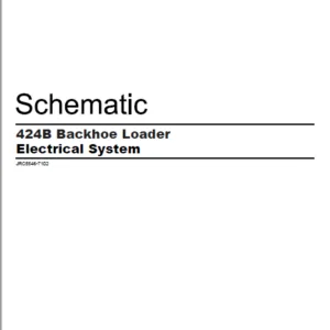 EN CAT Backhoe Loader 424B Backhoe Loader Electrical System Schematic Manual - PDF DOWNLOAD