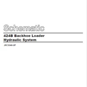 EN CAT Backhoe Loader 424B Hydraulic Schematic Manual - PDF DOWNLOAD