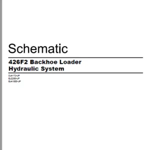 EN CAT Backhoe Loader 426F2Hydraulic Schematic Manual - PDF DOWNLOAD