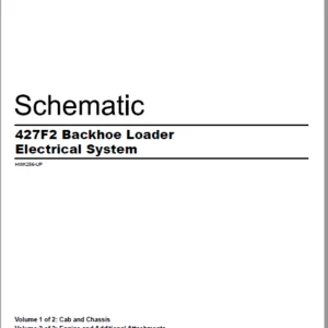 EN CAT Backhoe Loader 427F2  Electric Schematic Manual - PDF DOWNLOAD
