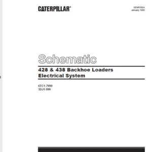 EN CAT Backhoe Loader 428 & 438 Electric Schematic Manual - PDF DOWNLOAD