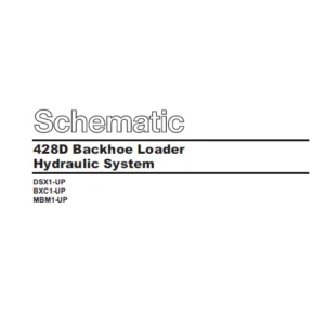 EN CAT Backhoe Loader 428D Hydraulic Schematic Manual - PDF DOWNLOAD