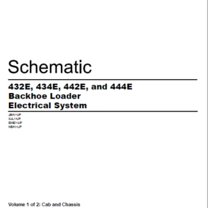 EN CAT Backhoe Loader 432E 434E 442E and 444E Backhoe Loader Electrical System Schematic Manual - PDF DOWNLOAD