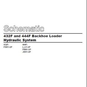 EN CAT Backhoe Loader 432F 444F Hydraulic Schematic Manual - PDF DOWNLOAD