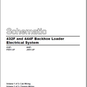 EN CAT Backhoe Loader 432F and 444F  Electric Schematic Manual -  PDF DOWNLOAD