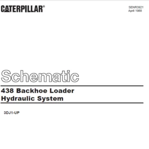 EN CAT Backhoe Loader 438 Hydraulic Schematic Manual - PDF DOWNLOAD