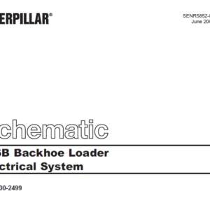 EN CAT Backhoe Loader 446B Electric Schematic Manual - PDF DOWNLOAD