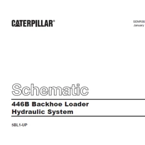 EN CAT Backhoe Loader 446B Hydraulic Schematic Manual - PDF DOWNLOAD