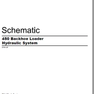 EN CAT Backhoe Loader 450  Hydraulic Schematic  Manual - PDF DOWNLOAD