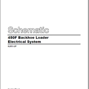 EN CAT Backhoe Loader 450F Electric Schematic Manual  - PDF DOWNLOAD