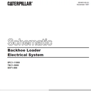 EN CAT Backhoe Loader  Electric Schematic Manual - PDF DOWNLOAD
