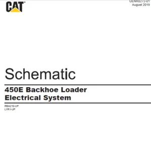EN CAT Backhoe Loader 450E Backhoe Loader Electrical System Schematic Manual - PDF DOWNLOAD