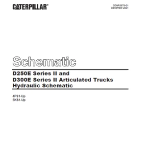 EN CAT D250E Series II and D300E Series II Articulated Trucks Hydraulic Schematic Manual - PDF DOWNLOAD