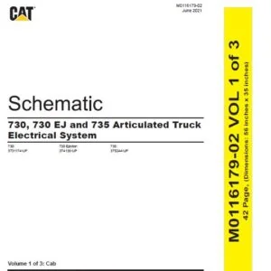 EN Cat 730 730 EJ and 735 Articulated Truck Electrical System Manual - PDF DOWNLOAD
