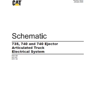 EN Cat 735 740 and 740 Ejector Articulated Truck Electrical System Manual - PDF DOWNLOAD