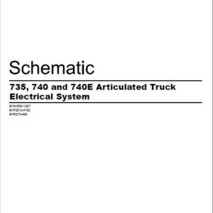 EN Cat 735 740 and 740E Articulated Truck Electrical System Manual - PDF DOWNLOAD