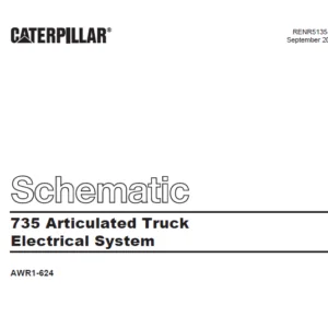 EN Cat 735 Articulated Truck Electrical System Manual - PDF DOWNLOAD