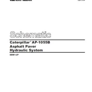 EN Cat AP-1055B Asphalt Pavers Hydraulic System Schematic Manual  - PDF DOWNLOAD