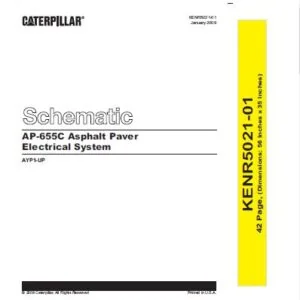 EN Cat AP-655C Asphalt Pavers Electrical System Schematic Manual - PDF DOWNLOAD