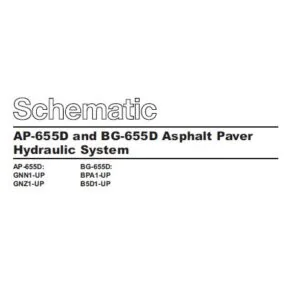 EN Cat AP-655D and BG-655D Asphalt Pavers Electrical System Schematic Manual - PDF DOWNLOAD