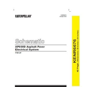 EN Cat AP600D Asphalt Pavers Electrical System Schematic Manual - PDF DOWNLOAD