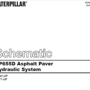 EN Cat AP655D Asphalt Pavers Hydraulic System Schematic Manual - PDF DOWNLOAD