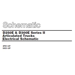 EN Cat D250E & D300E Series II Articulated Trucks Electrical Schematic Manual - PDF DOWNLOAD