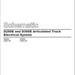 EN Cat D250E and D300E Articulated Truck  Electrical System Manual - PDF DOWNLOAD