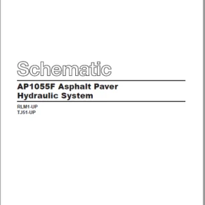 En AP1055F Asphalt Paver Hydraulic System Schematic Manual - PDF DOWNLOAD