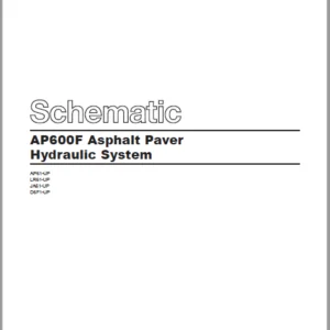 En AP600F Asphalt Paver Hydraulic System Schematic Manual - PDF DOWNLOAD