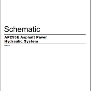 En CAT AP255E Asphalt Paver Hydraulic System Schematic Manual - PDF DOWNLOAD