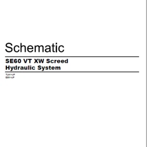 En CAT Asphalt Paver  SE60 VT XW Screed Hydraulic System Schematic Manual - PDF DOWNLOAD