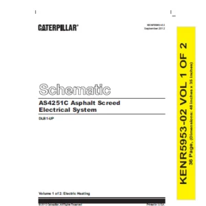 En Cat AS4251C  Asphalt Paver Electrical System Schematic Manual - PDF DOWNLOAD