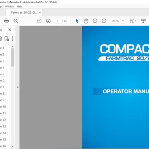 Farmtrac 20 22 Operators Manual - PDF DOWNLOAD