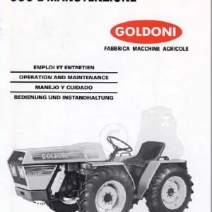 Goldoni 1000 Tractor Operation & Maintenance Manual - PDF DOWNLOAD