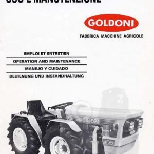 Goldoni 240 Tractor Operation & Maintenance Manual - PDF DOWNLOAD