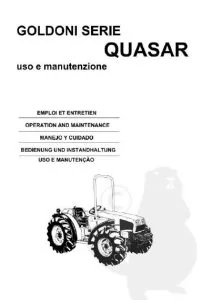 Goldoni Quasar Tractor Operation & Maintenance Manual - PDF DOWNLOAD