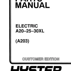Hyster A20-25-30XL (A203) Electric Parts Manual - PDF DOWNLOAD