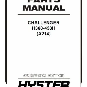 Hyster Challenger H360-450H(A214) Parts Manual - PDF DOWNLOAD